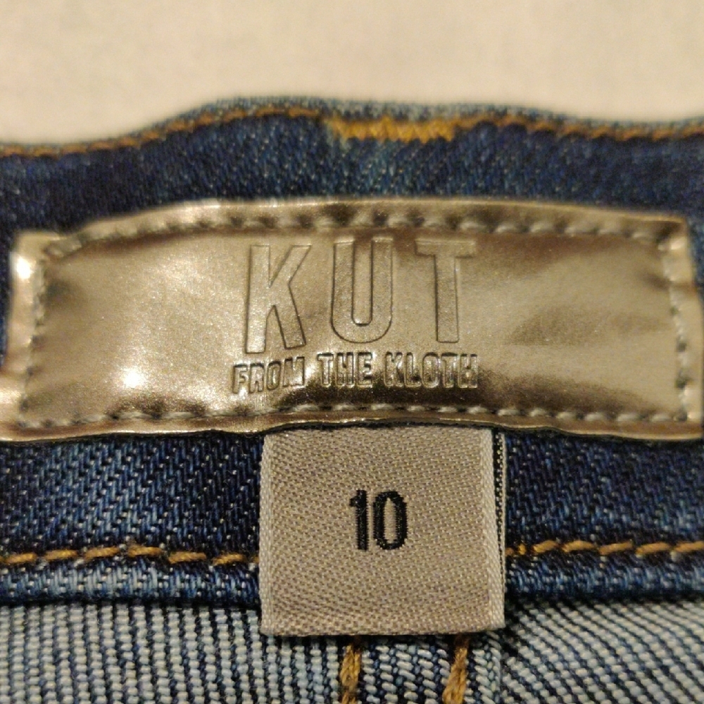 Kut from the Kloth Dark Wash Wide Leg Jeans - Picture 7 of 14